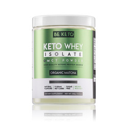 BeKeto Izolat Białka z olejem MCT Organiczna Matcha 300 g