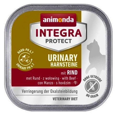 ANIMONDA INTEGRA Protect HARNSTEINE Wołowina dla kota 100g