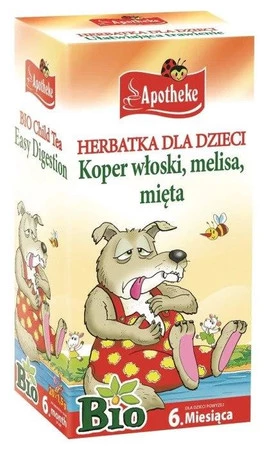 HERBATKA DLA DZIECI - NA TRAWIENIE BIO (20 x 1,5 g) 30 g - APOTHEKE