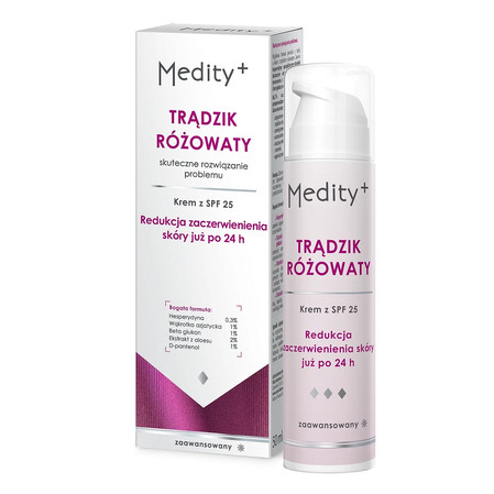 AVA Medity+ Trądzik Różowaty 50 ml SPF 25