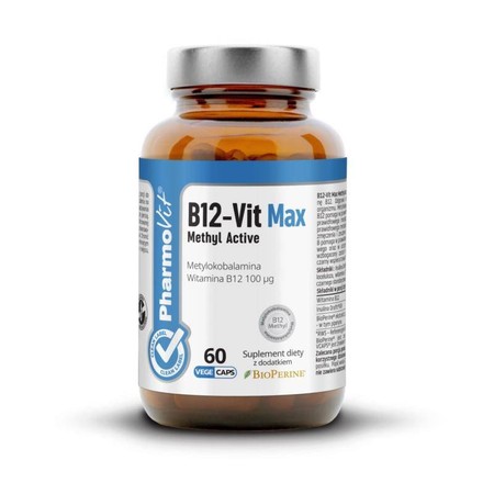 Pharmovit Clean Label B12-Vit Max Methyl Active 60 kaps.
