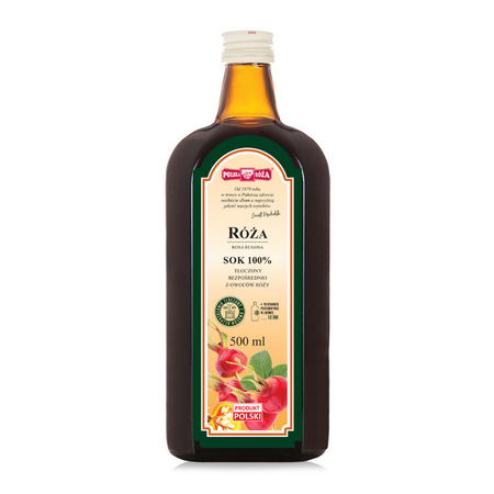 Polska Róża − Róża, sok 100% bez cukru − 500 ml