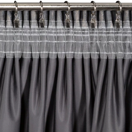 ZASŁONA GOTOWA ESTEL NA TAŚMIE 140 X 270 CM GRAFITOWY