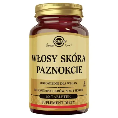 Solgar Włosy skóra paznokcie 60 tabl