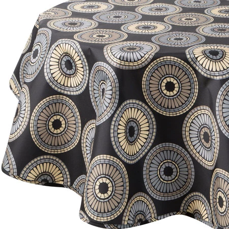 OBRUS GARDEN O 150 CM CZARNY