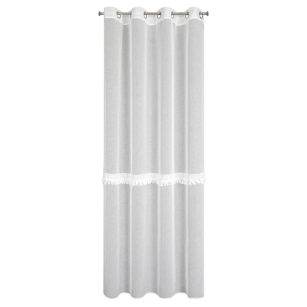 FIRANA GOTOWA ROXANA 140 X 250 CM BIAŁY
