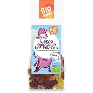 BIOMINKI Wężyki bez żelatyny BIO 100g