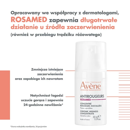 Avène Antirougeurs Rosamed Koncentrat na utrwalone zaczerwienienia 30 ml
