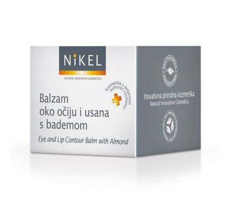 Nikel, Nawilżający krem pod oczy i wokół ust z olejkiem migdałowym, 15 ml