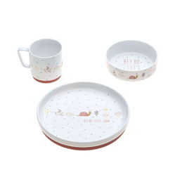 Lassig Komplet naczyń z porcelany Garden Explorer Ślimak
