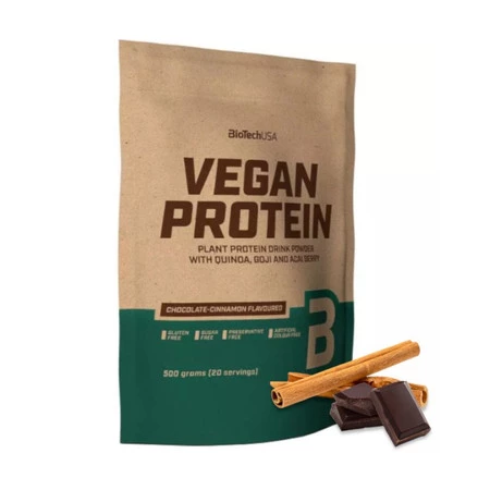 BioTech USA Vegan Protein 500g smak czekolada-cynamon
