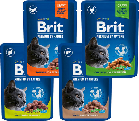 BRIT Cat Sterilised Liver Wątróbka saszetka 100g