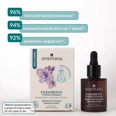 Orientana Serum Aktywujące Odnowę Skóry Endorfiny 30ml