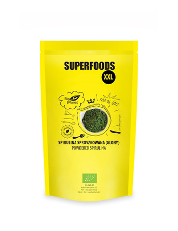BIO PLANET SPIRULINA W PROSZKU (GLONY) BIO 600 g
