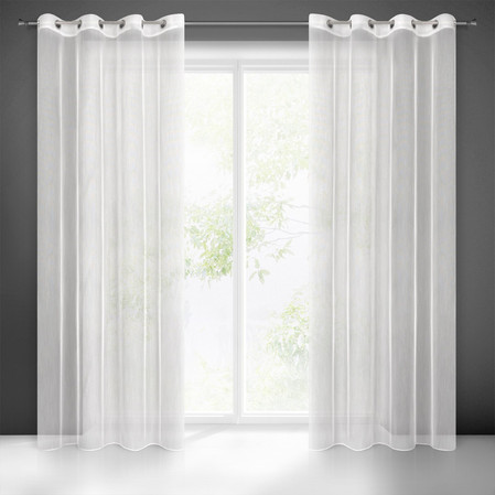 FIRANA GOTOWA NICEA 140 X 250 CM BIAŁY