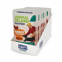 Animal Island Everyday Indyk w rosole - Karma Mokra dla Psa - 10x150g