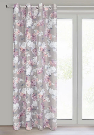 ZASŁONA GOTOWA SHERRY 140 X 250 CM SREBRNY