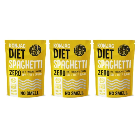 Zestaw 3x Diet Food − Makaron spaghetti shirataki bezgl. − 200 g