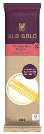 MAKARON SPAGHETTI BEZGLUTENOWY BIO 500 g ALB GOLD