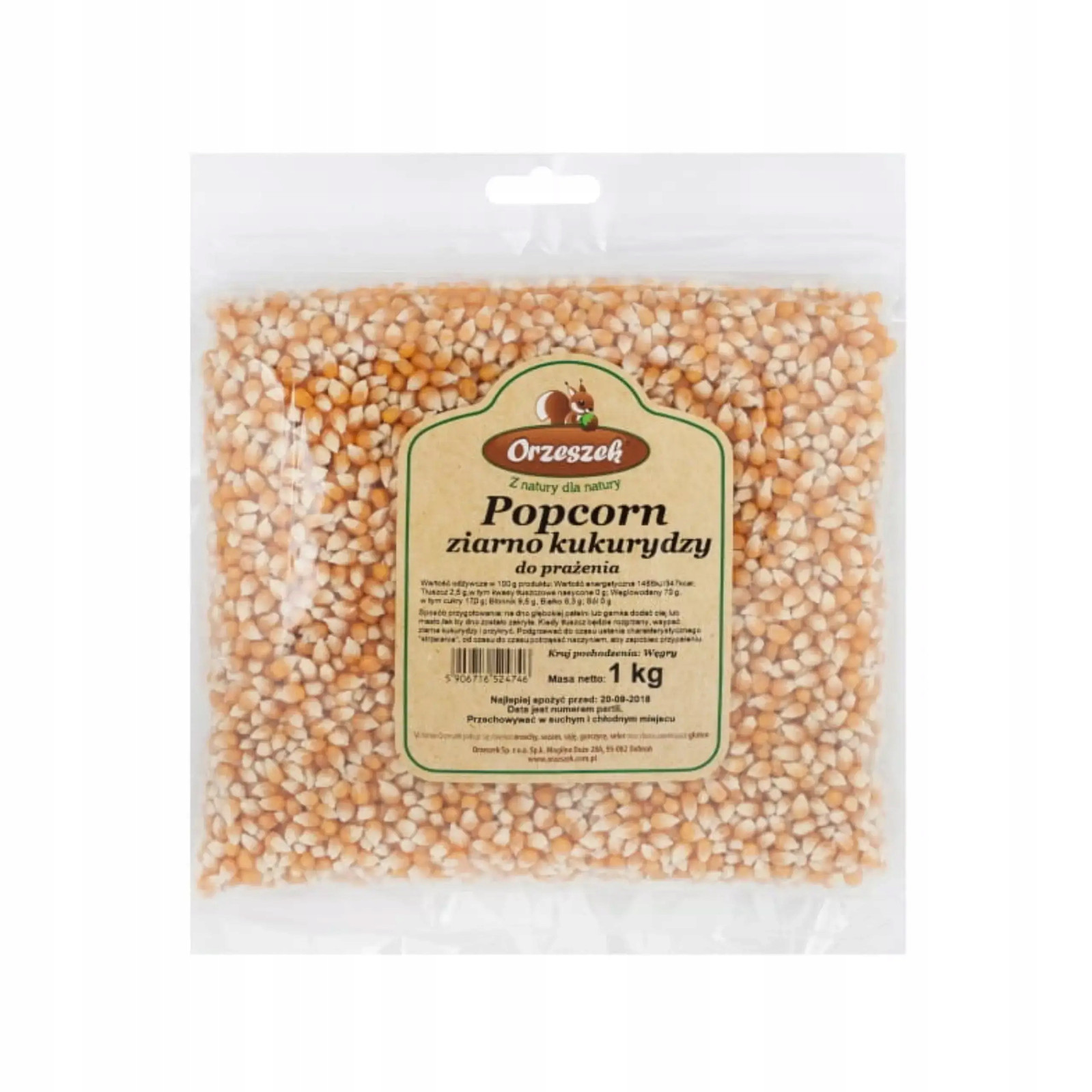Orzeszek Popcorn Ziarno Kukurydzy Do Prażenia 1kg - Nabea.pl