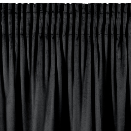 ZASŁONA GOTOWA DANI NA TAŚMIE 140 X 270 CM CZARNY