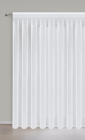 FIRANA GOTOWA ELPIDIA NA TAŚMIE 350 X 250 CM BIAŁY