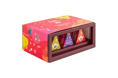 English Tea Shop, Prezentowy zestaw herbat BIO, Holiday Super Goodness, 3 smaki, 12 piramidek