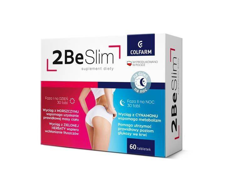 2Be Slim 30 tabl. na dzień + 30 tabl. na noc