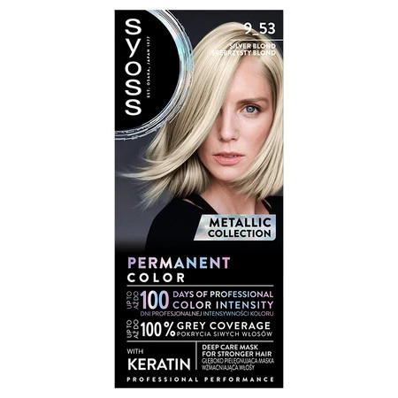 Permanent Color Metallic Collection farba do włosów trwale koloryzująca 9-53 Srebrzysty Blond