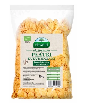 Płatki kukurydziane bez dodatku cukru BEZGL. BIO 250 g
