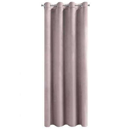 ZASŁONA GOTOWA D91 ROSA 140 X 250 CM PUDROWY RÓŻ