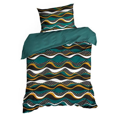 Komplet pościeli satynowej Nika 50, 160 x 200 cm, Ciemnoturkusowy