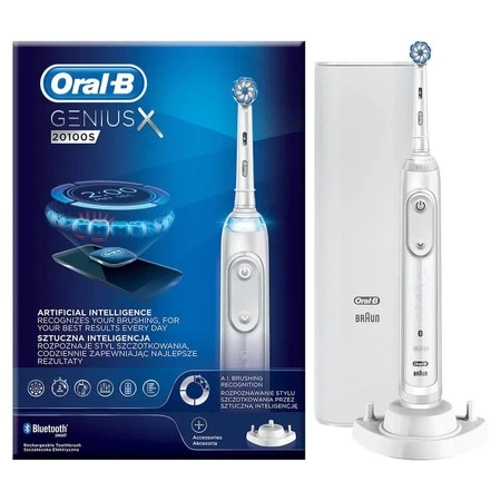 ORAL-B BRAUN SZCZOTECZKA ELEKTRYCZNA GENIUS 20100S.706.514.6X WHITE