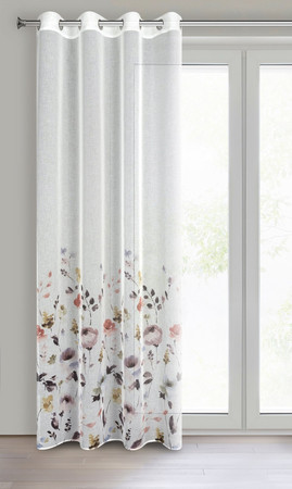 ZASŁONA GOTOWA D91 LAVIN 140 X 250 CM BIAŁY