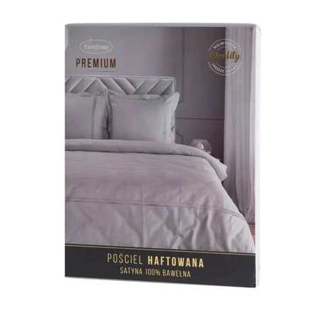 Komplet pościeli Haft4, 220 x 200 cm, Srebrny