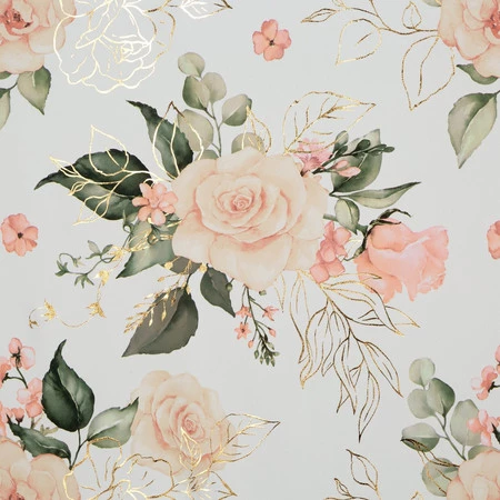 ZASŁONA GOTOWA ROSE NA TAŚMIE 135 X 270 CM BIAŁY