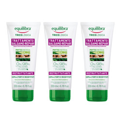 Zestaw: 3x Equilibra - Naprawcza odżywka restrukturyzująca - 200 ml
