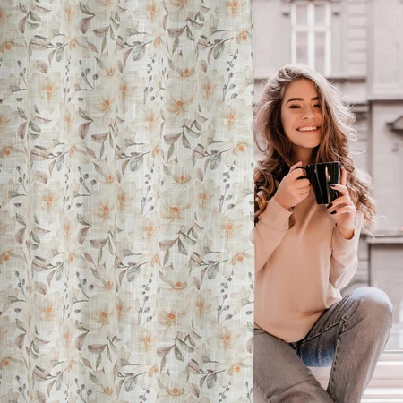 ZASŁONA GOTOWA AMARA 140 X 250 CM NATURALNY