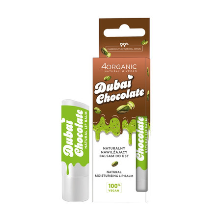 Naturalny nawilżający balsam do ust Dubajska czekolada 5g