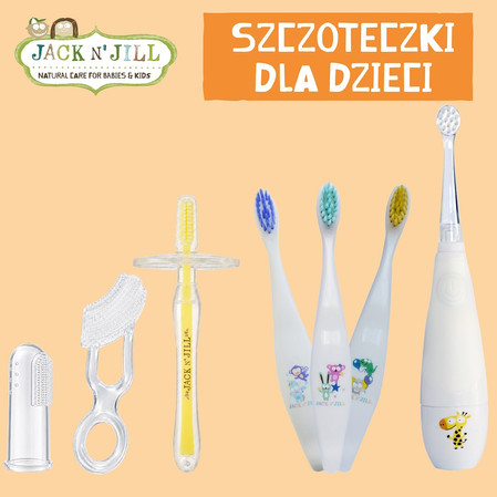 Jack N' Jill, Silikonowa szczoteczka do zębów, 12m+, STAGE 2