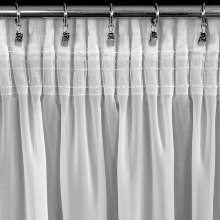 FIRANA GOTOWA LUISA NA TAŚMIE 140 X 270 CM BIAŁY