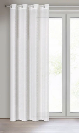 FIRANA GOTOWA SIBEL 140 X 250 CM BIAŁY