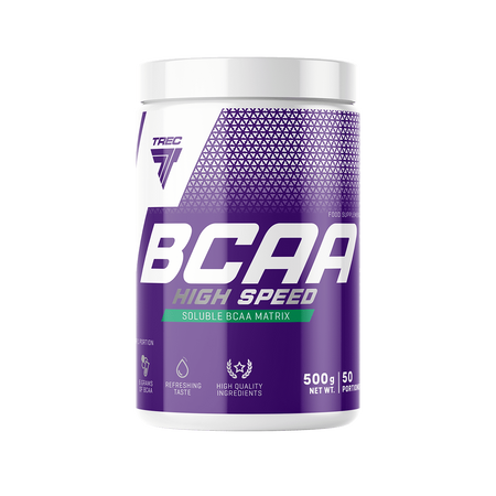 Trec BCAA HIGH SPEED Aminokwasy 500g smak owoce tropikalne