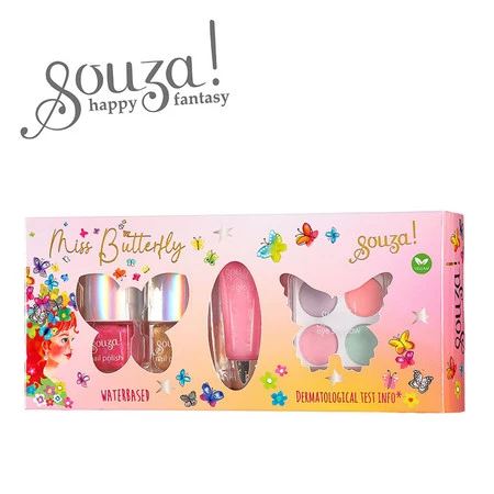 Souza! Kosmetyki do makijażu dla dzieci 7 el. zestaw Motyl