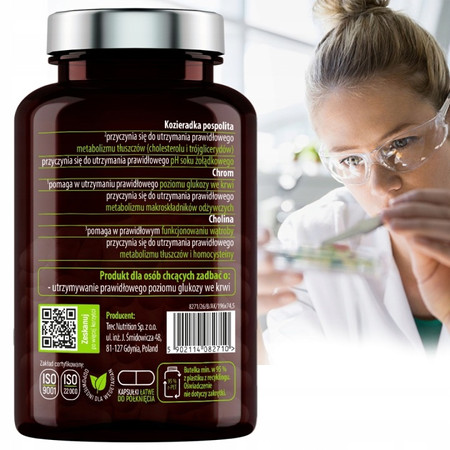 ESSENSEY KOZIERADKA EKSTRAKT+ Cholina + Chrom wsparcie metabolizmu i poziomu glukozy 90 kaps.