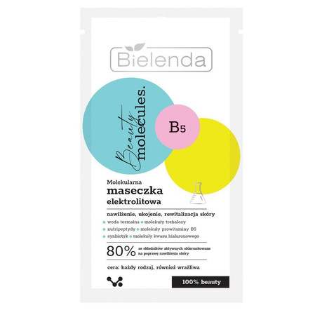 Bielenda Beauty Molecules.Molekularna Maseczka elektrolitowa - do każdego rodzaju cery 8g