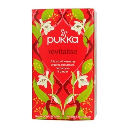 Pukka — Revitalise, organiczna herbata — x20 saszetek