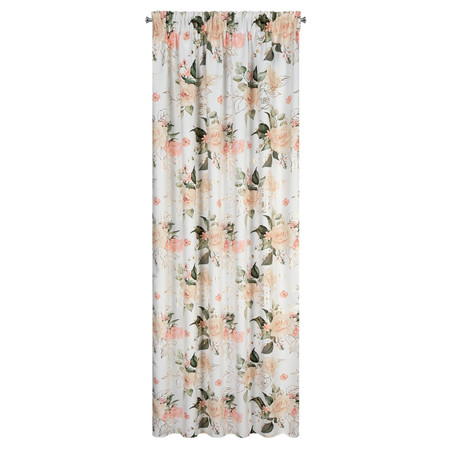ZASŁONA GOTOWA ROSE NA TAŚMIE 135 X 270 CM BIAŁY