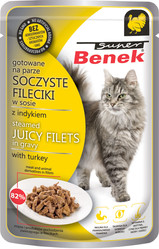 SUPER BENEK Soczyste Filiecki w sosie z Indykiem 85g