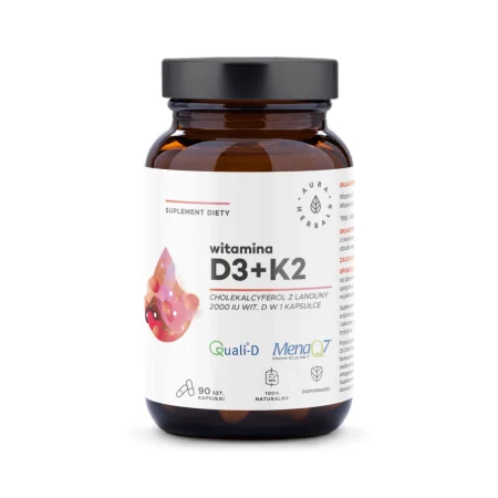 Witamina D3 2000 IU + K2 (90 kaps.)